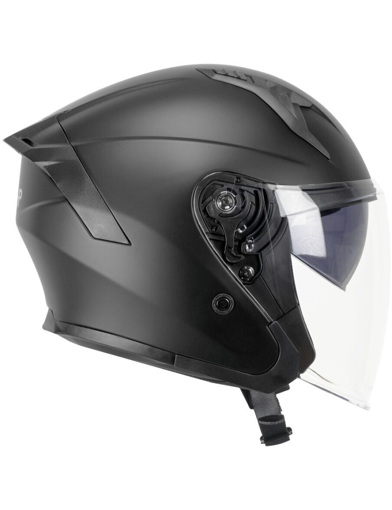 Casco Moto Jet Ska-P 1MHA JEDI MONO Nero opaco