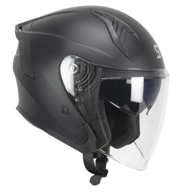 Casco Moto Jet Ska-P 1MHA JEDI MONO Nero opaco